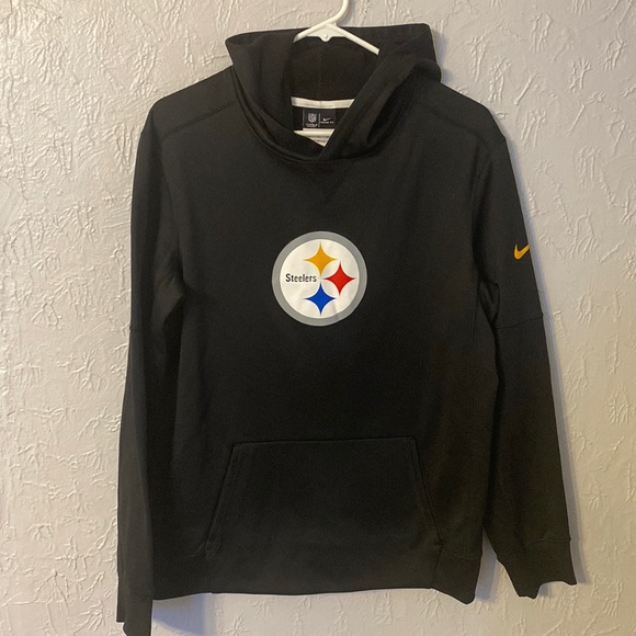 Nike Other - 🏈 Pittsburgh Steelers Boy’s Nike Therma-Fit Black & Gold Fleece Hoodie - XL 🏈